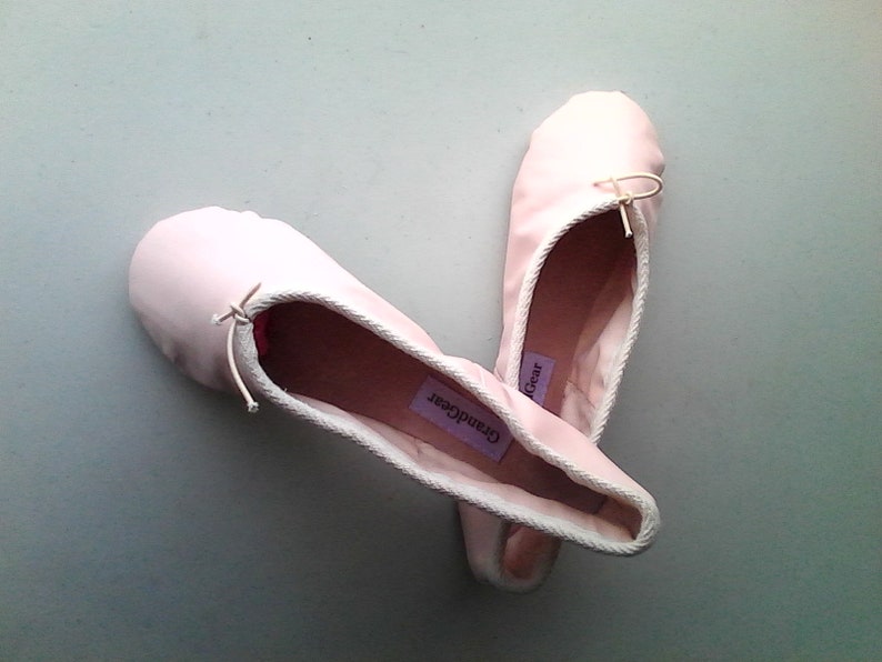 Ballet Pink Leather Ballet Slippers Adult Women's Sizes Etsy Australia