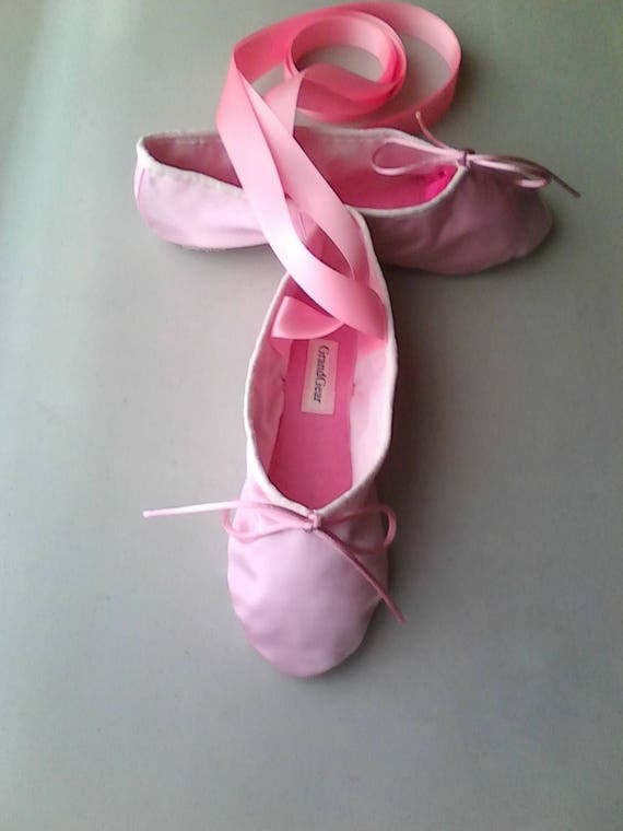 pink satin ballet slippers