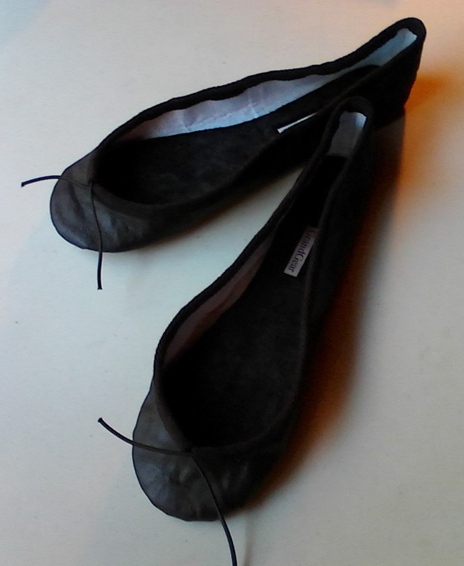 Extreme Lowcut Black Leather Ballet Shoes Adult Sizes Ballet Etsy