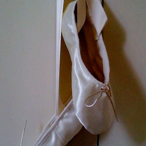 Ivory Satin Ballet Slippers in Adult sizes - Full  or Split Soles