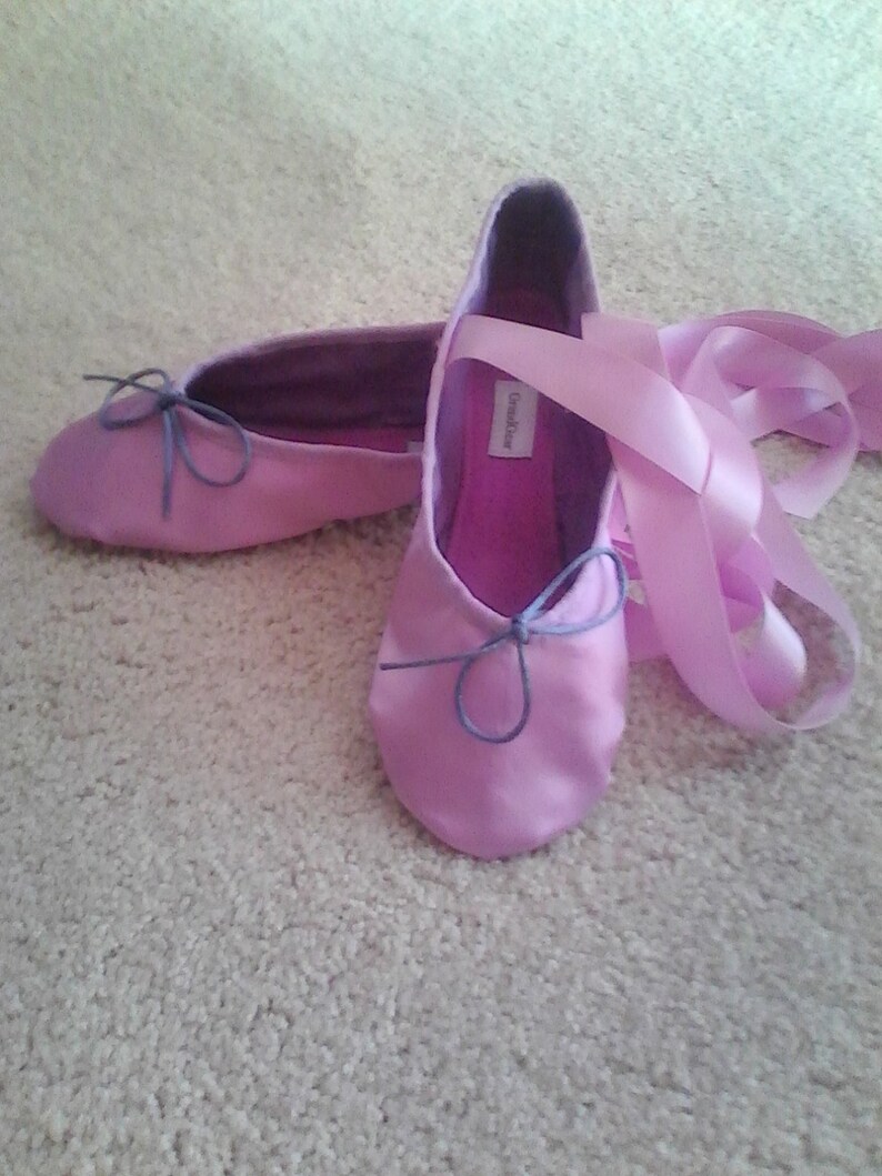 Light Purple Satin Ballet Slippers in Children's Sizes Etsy