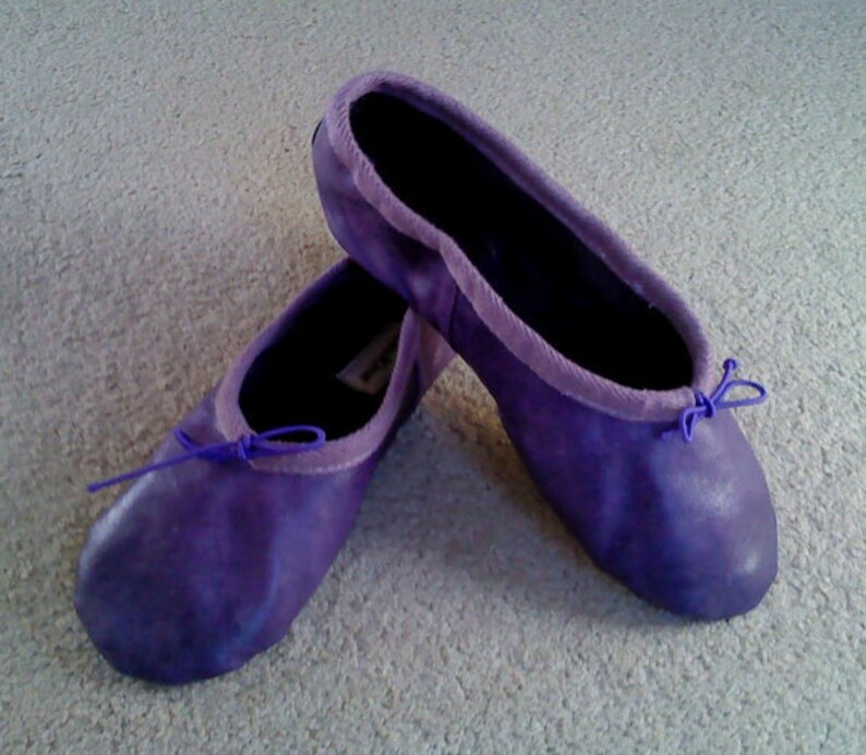 purple ballerina shoes