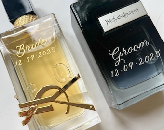 Hand Engraved Perfume Bottle – Personalised Calligraphy | Wedding or Keepsake Gift