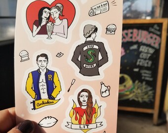 riverdale stickers etsy