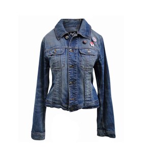 1990s DOLCE & GABBANA denim jacket with original pins