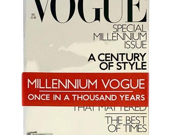 1999 Millennium Vogue Magazine – Spezielles silbernes Cover