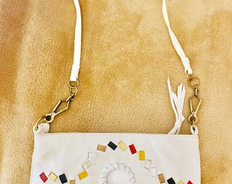 1970s Bottega Veneta Geometric Wave Intrecciato Shoulder Bag