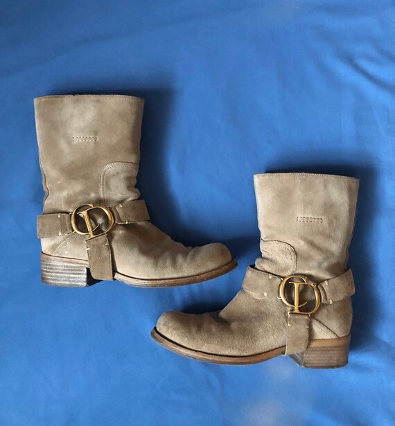Christian Dior biker boots