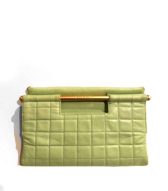 Chanel Quilted Tote Bag Green - Lambskin Leather