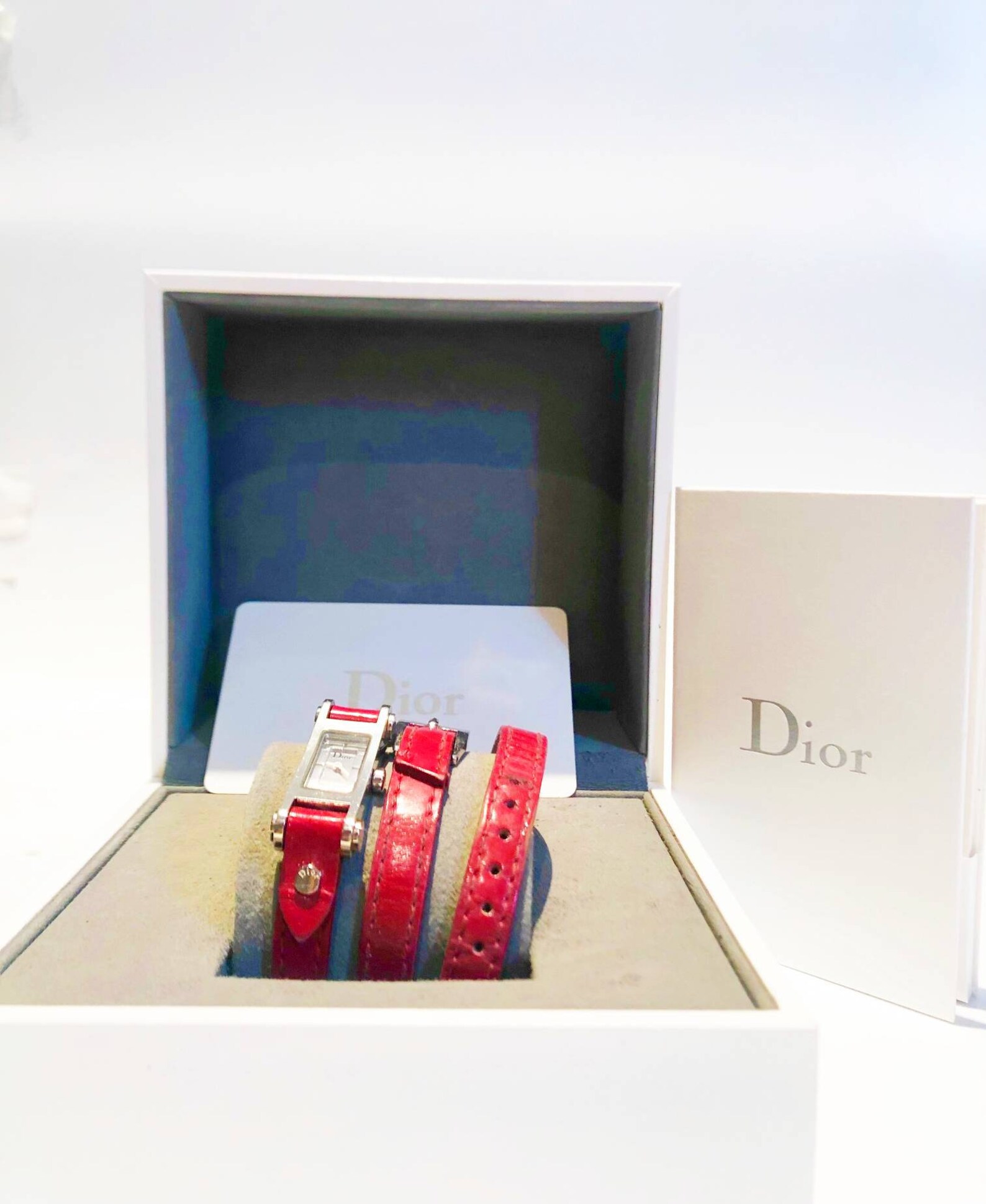 Christian Dior 'Dior 66' Model Red Buckle Strap Steel Etsy