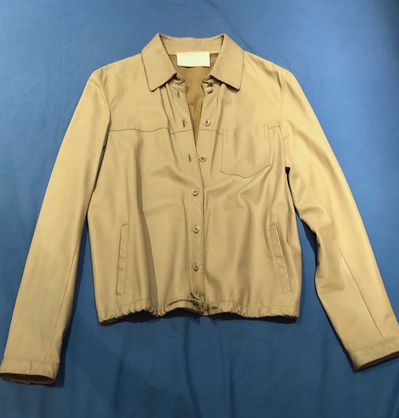 Prada leather shirt jacket image 1