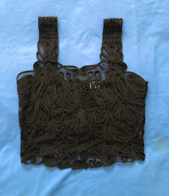 Armani embroidered cropped top