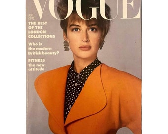 Revista VOGUE 1986 Gran Bretaña Moderna Saul Leiter