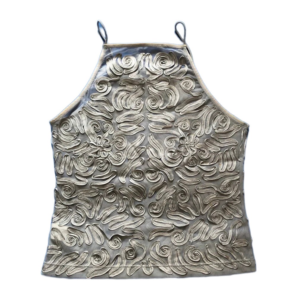 1990s Armani Jeans Embroidered Tank Top - Etsy