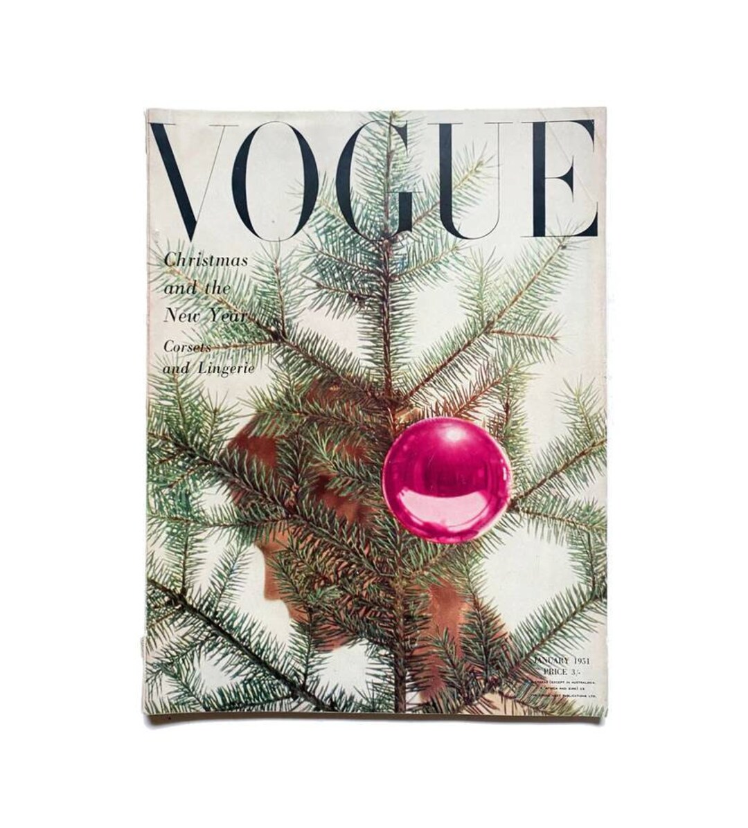 1951 Vogue Magazine- Christmas and the New Year - Etsy