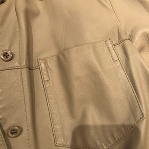 Prada leather shirt jacket image 6