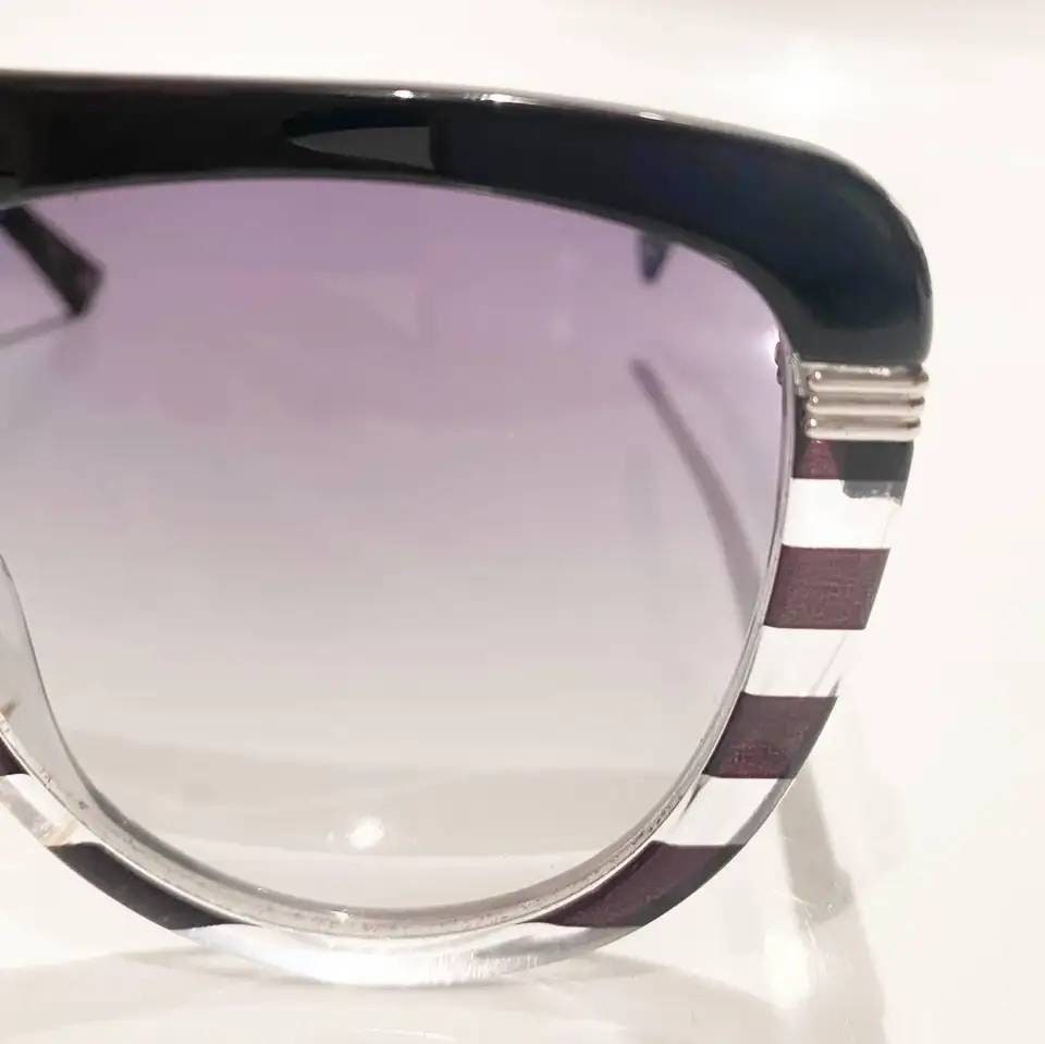 2000s Christian Dior Stripe Cat-eye Sunglasses - Etsy