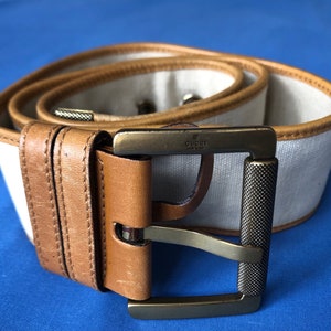 1990s Gucci Cord Leather Belt