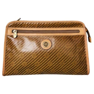 1980s Emilio Pucci Patent Leather Clutch Bag