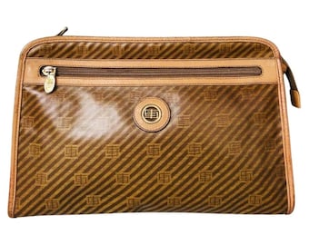 1980s Emilio Pucci Patent Leather Clutch Bag