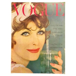 1958 Vogue Magazine - Cover by by Norman Parkinson