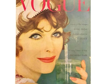 1958 Vogue Magazine - Cover by by Norman Parkinson