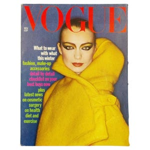 1976 VOGUE magazine vintage britannique Vibeke Knudsen par David Bailey