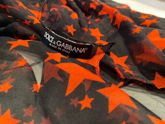 Dolce & Gabbana "Star Collection" Chiffon Silk La… - image 6