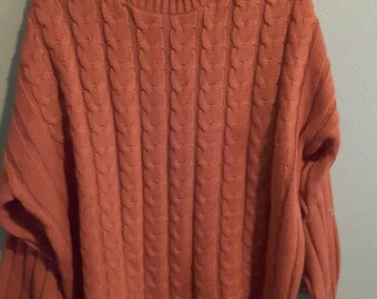 Women's Bobbie Brooks Plus Rustic Long Sleeve Sweater Size 18/20