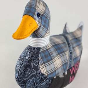 Custom: Memory Duck - Stuffed Animal Keepsake / Special Gift