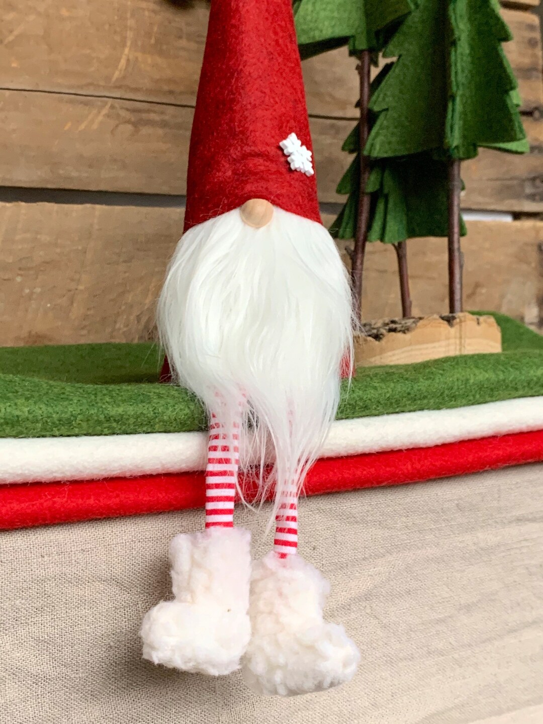 Christmas Gnome Nisse - ( 9 Inch)brick Red Color With White Beard ...