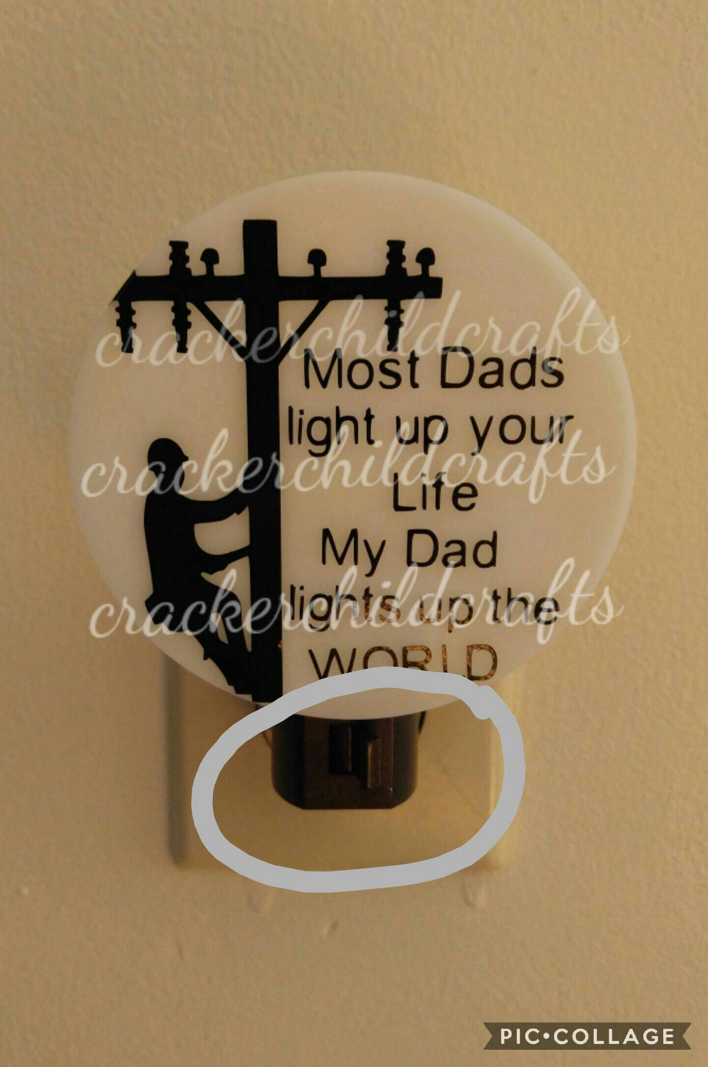 Most Dads light up your Life My Dad lights up the World night Etsy