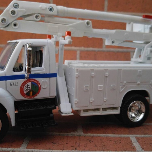 Personalized Bucket truck and/or Digger truck-bucket truck-lineman-power lineman-lineman gifts-lineman toy