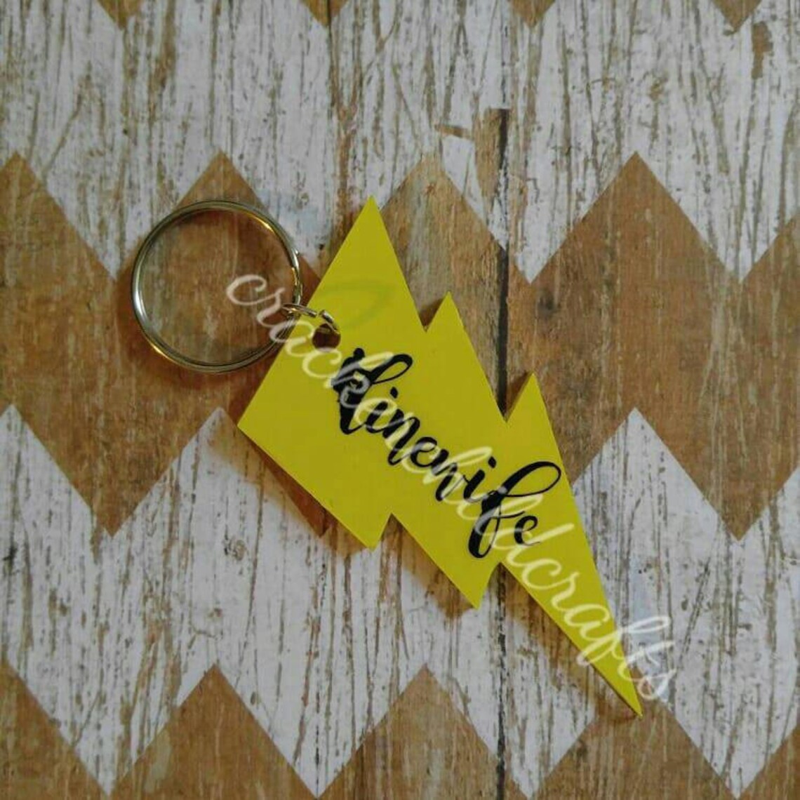 Linewife Lightning Bolt Key Chain Lineman's Wife Etsy