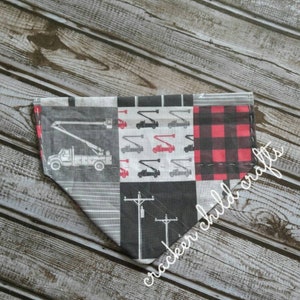 Lineman's dog bandana- lineman's dog-line dog-lineman-power lineman-dog bandana-dog accessories-slip on collar bandana