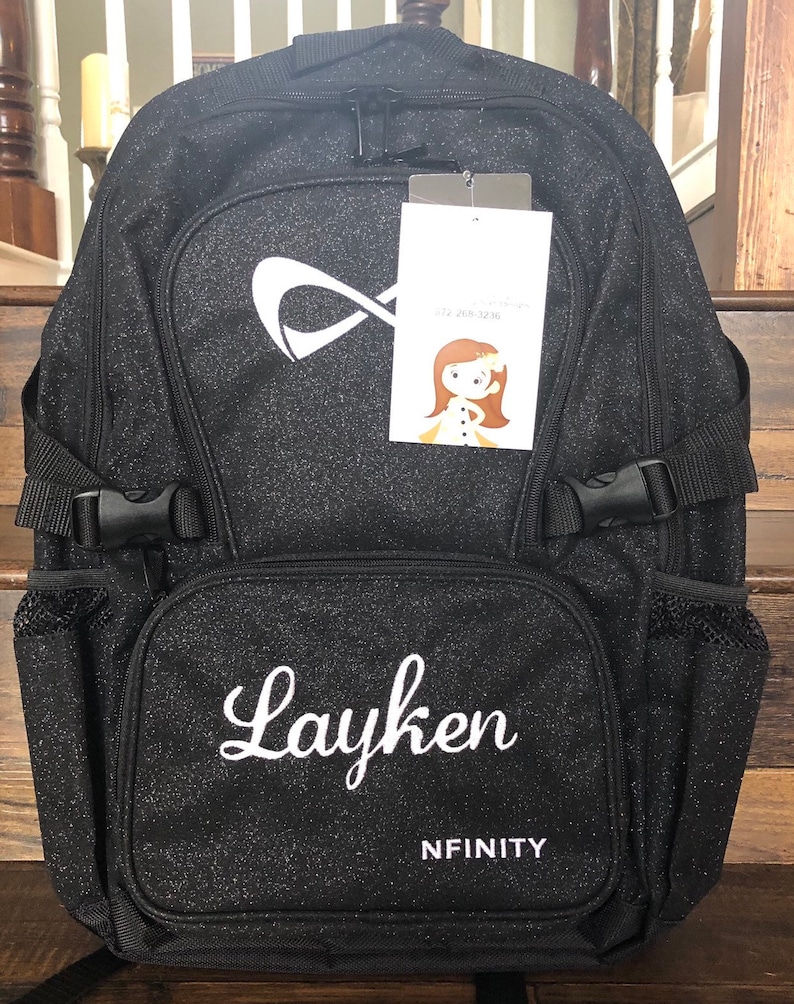 Nfinity Black Sparkle Backpack IUCN Water