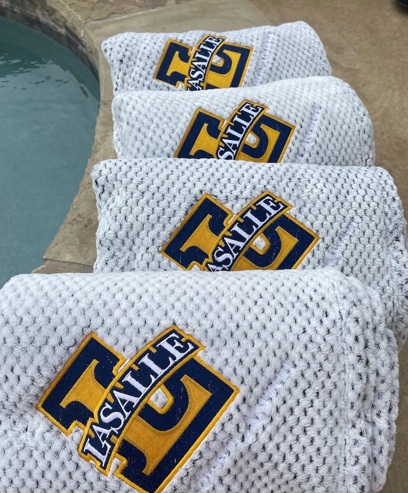 Personalized Plush College Blanket, Custom Graduation Gift image 10