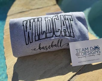 Custom Embroidered Team Sweatshirt/Sport Team Custom Crew Sweatshirt/HS Grad Gift/Custom Crew/Custom Sweatshirt/Fast ship/ Small-5XL