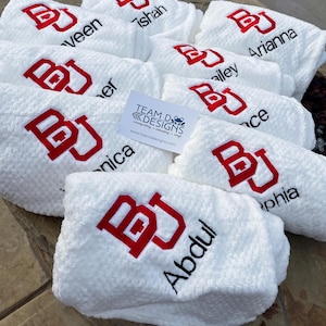 Personalized Plush College Blanket, Custom Graduation Gift image 9