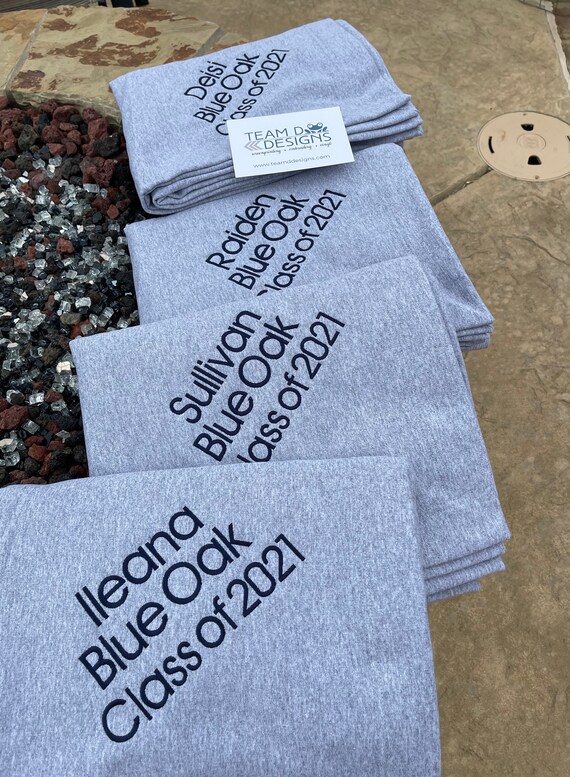 Custom Large Sweatshirt Blanket with additional embroidery/ Etsy