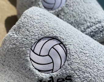 Volleyball Blanket/Personalized Volleyball Blanket/Embroidered Volleyball Gift/Team Volleyball Blanket/ Custom Volleyball Blanket/FAST Ship