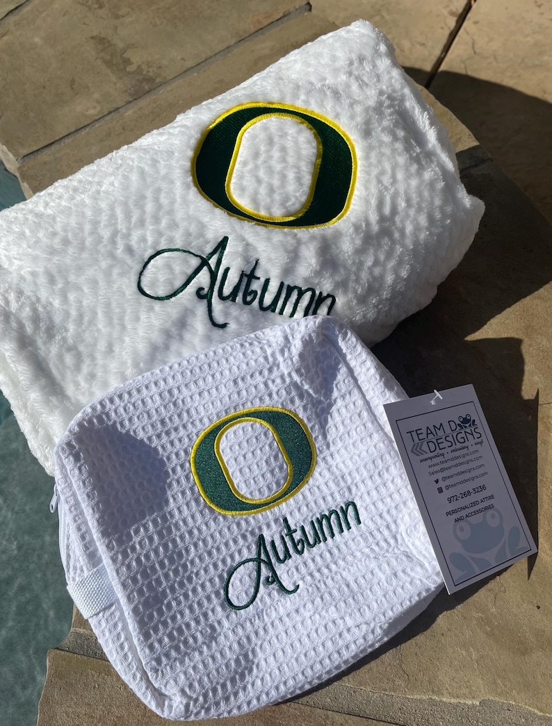 Personalized Plush College Blanket, Custom Graduation Gift image 2