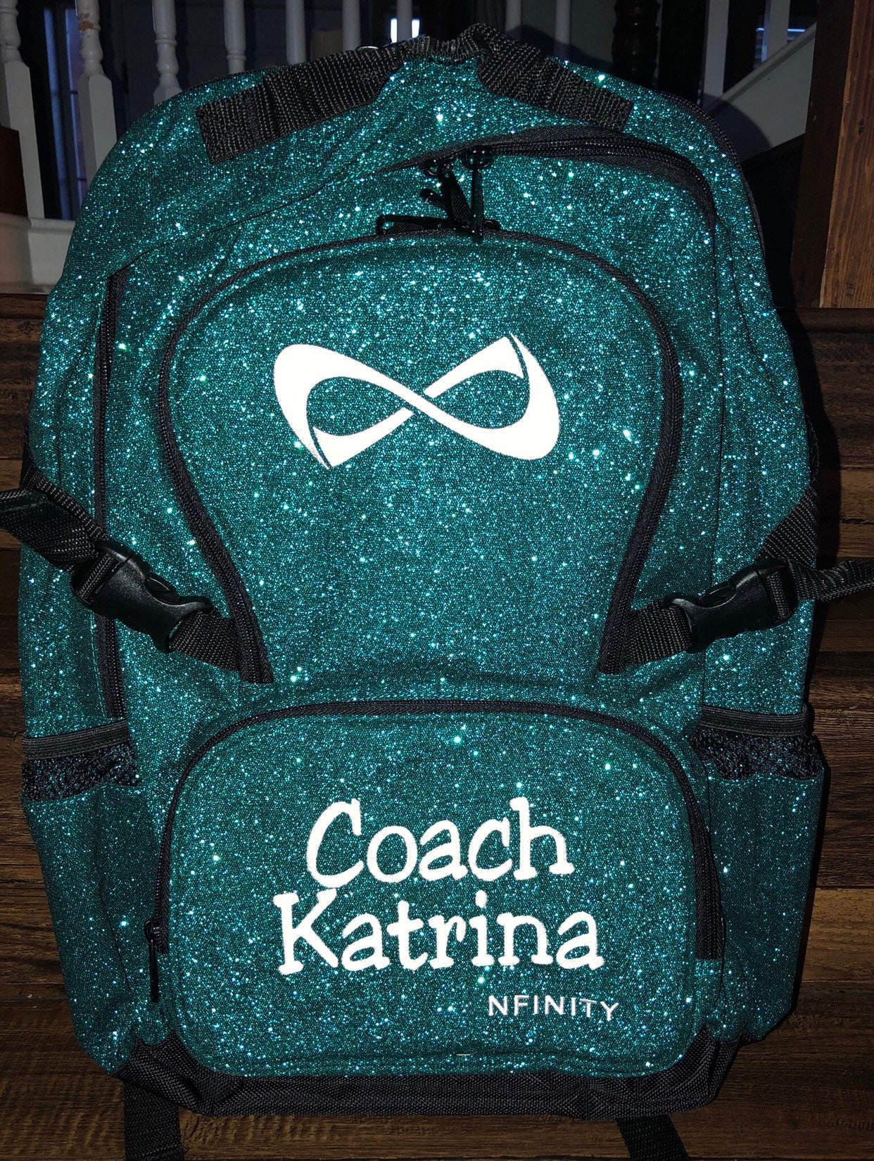 TEAL Nfinity Sparkle Backpack with embroidery Teal with | Etsy