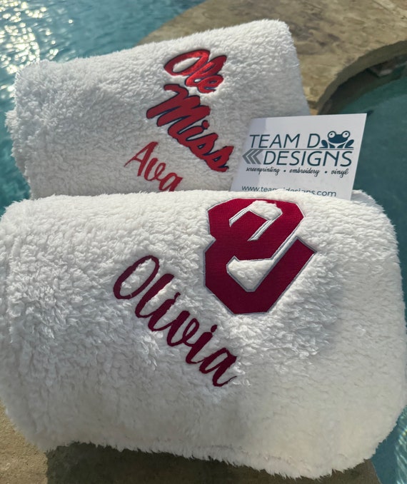 Personalized college blankets sale