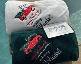 Personalized Hallmark Movie Fleece Blanket: Soft Holiday Throw