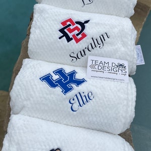Personalized Custom Plush Textured Blanket/ Grad Gift/ Personalized Blanket/ Custom Blanket for Graduates/University College Blanket/HS Gift