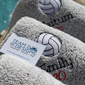 Volleyball Blanket/Personalized Volleyball Blanket/Embroidered Volleyball Gift/Team Volleyball Blanket/ Custom Volleyball Blanket/FAST Ship