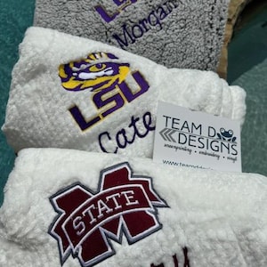 Personalized Plush College Blanket, Custom Graduation Gift image 8