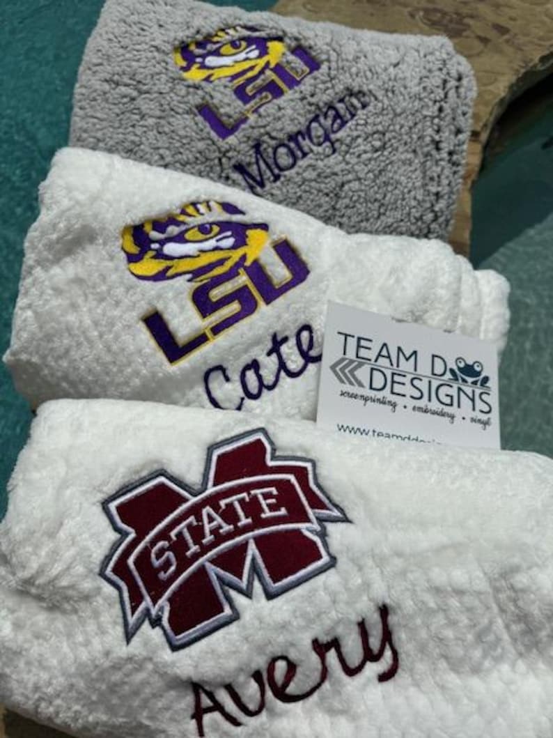 Personalized Plush College Blanket, Custom Graduation Gift image 8