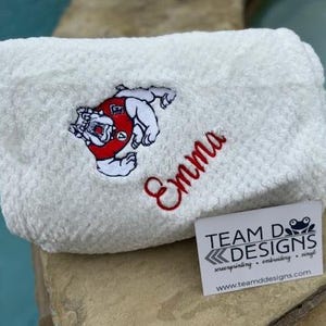 Personalized Plush College Blanket, Custom Graduation Gift image 7